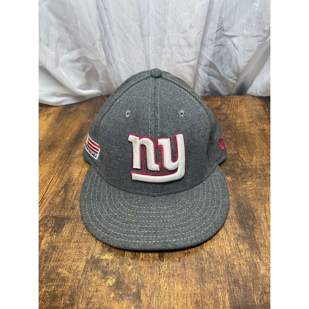 NEW ERA NY GIANTS CRAFTED IN USA flag patch 9FIFTY SNAPBACK HAT GRAY CAP NFL